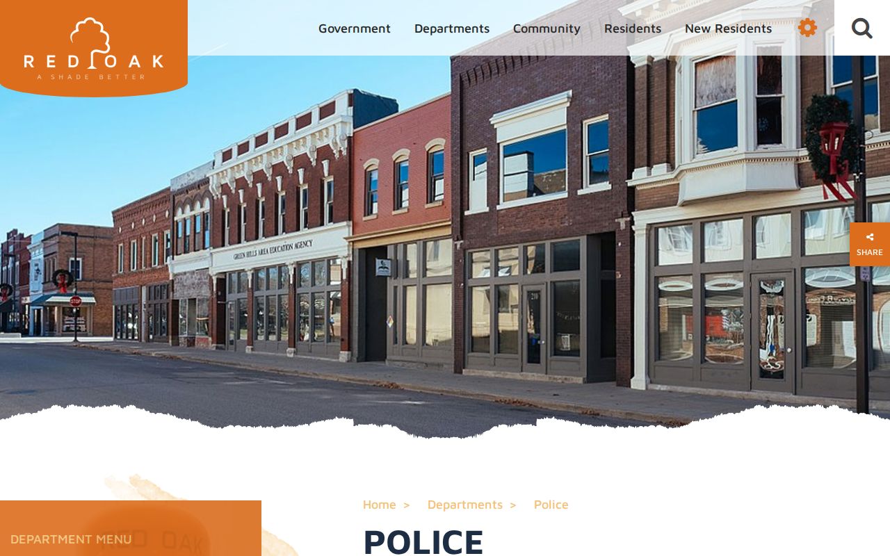 Red Oak Police official arrest-record source in Montgomery County
